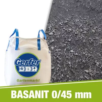 Naturstein-Schotter 0/45 mm FSS - Basanit
