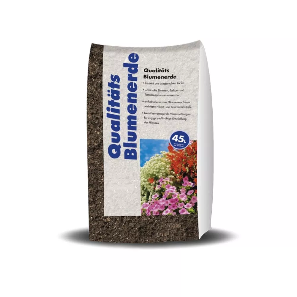Qualitäts-Blumenerde im 45-Liter-Sack